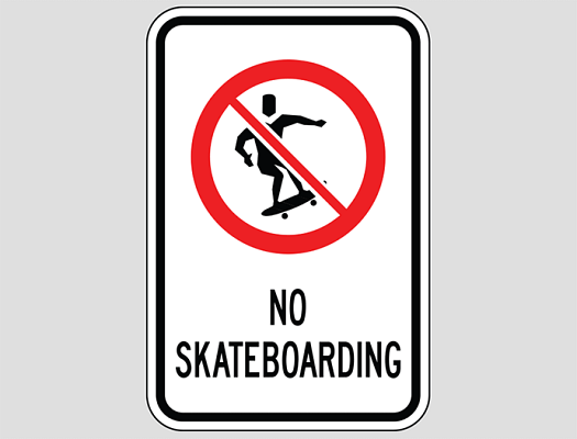 Where And When Is Skateboarding Prohibited 01
